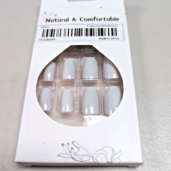 Stick On Press On False Nails Lot Of 6 Packs Pink Blue Red White At Home #2 READ - Picture 2 of 13